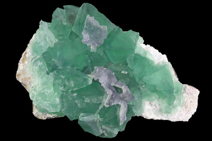 Green & Purple Fluorite Crystal Cluster - China #98070